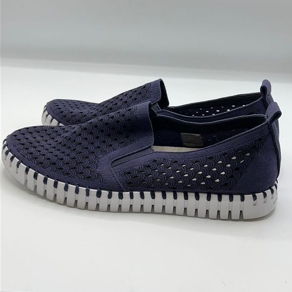 Ilse Jacobsen navy Slip-On Sneakers - Picture 4 of 9